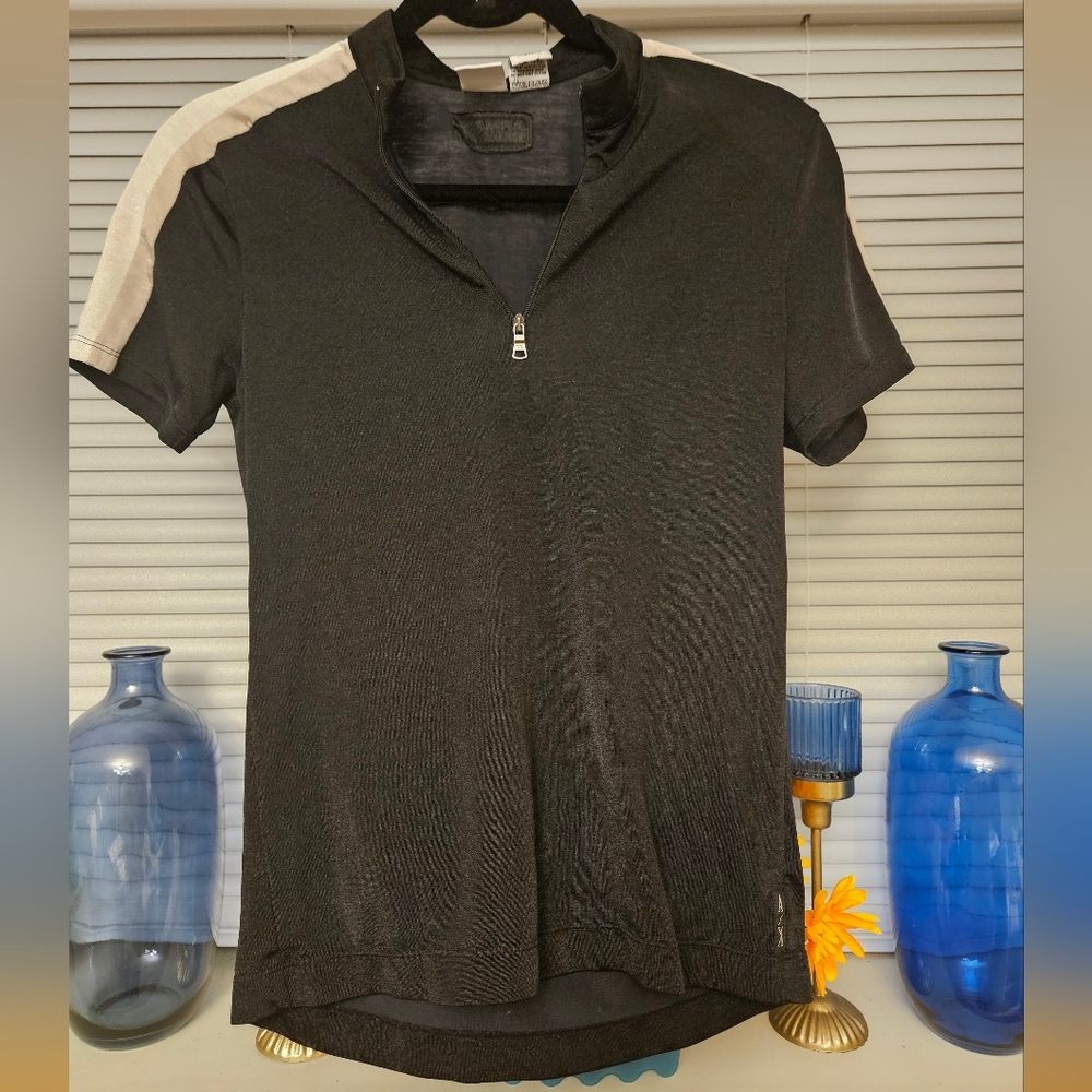 Armani Exchange Black and White Sweater Classic Design